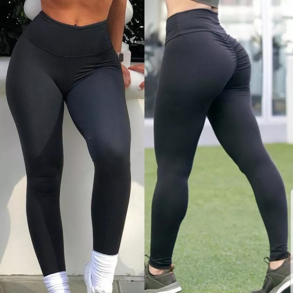 Pants - Hight waist workout leggings/black/yoga/butt lift